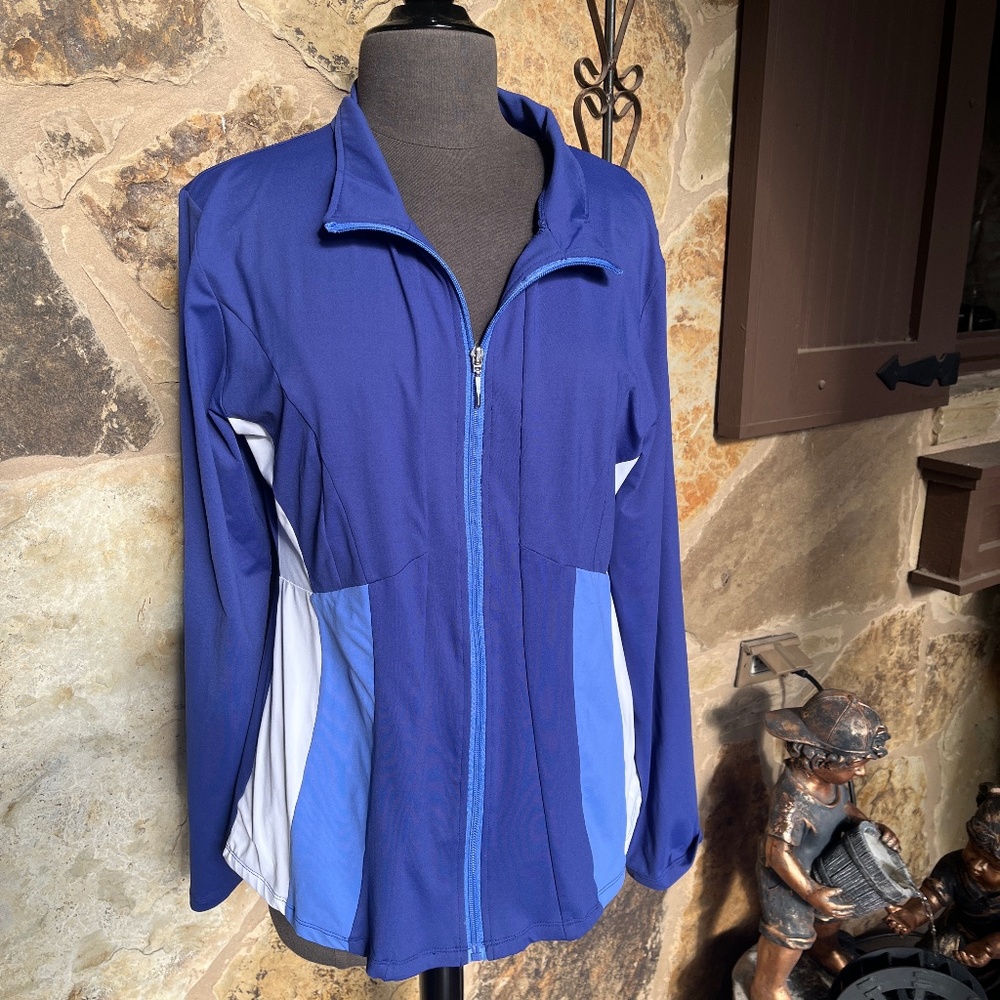 Catwalk Performance Artwear Jacket - Size XL - Blue/White - New with tags